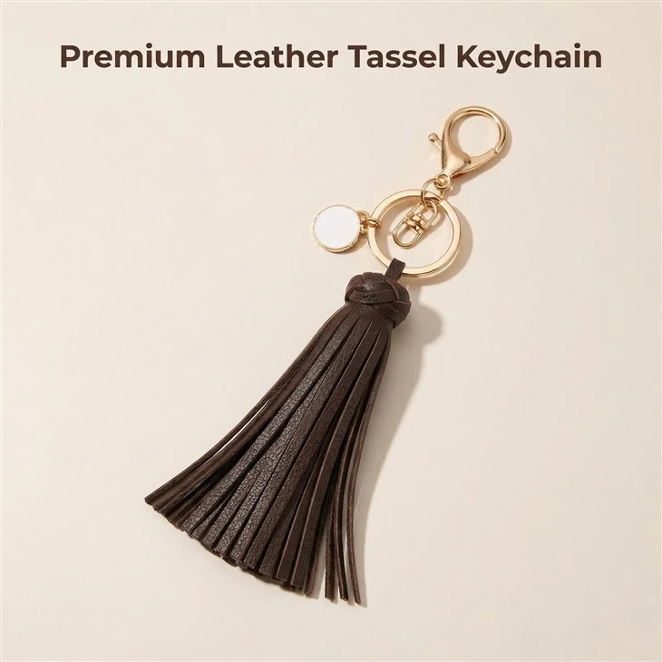 Leather Tassel Keychain best