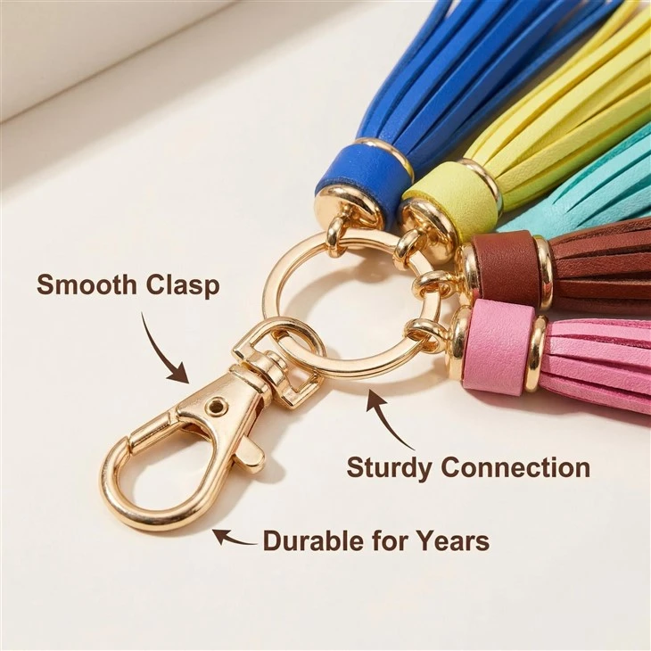 Leather Tassel Keychain factory